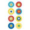 Deja Views - C-Thru - Little Yellow Bicycle - Sweet Summertime Collection - Flower Button Dots