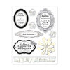 Deja Views - C-Thru - Little Yellow Bicycle - Swoon Collection - Dimensional Stickers with Foil Accents