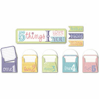 Deja Views - C-Thru - Little Yellow Bicycle - Tiny Princess Collection - 5 Things Envelopes with Embossed Accents