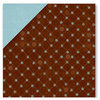Deja Views - Timeless Collection - 12x12 Double Sided Paper - Brown Quilt
