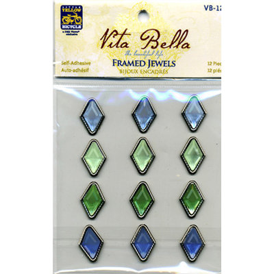 Deja Views - C-Thru - Little Yellow Bicycle - Vita Bella Collection - Adhesive Framed Jewels - Diamonds