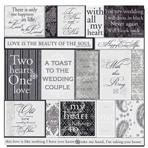 Deja Views - 12x12 Paper - Wedding - Wedding Vellum, CLEARANCE