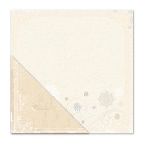 Little Yellow Bicycle - Winterings Collection - 12 x 12 Double Sided Paper - Fancy Flurry