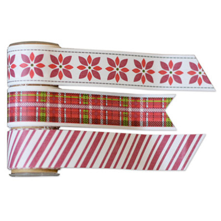 Deja Views - C-Thru - Little Yellow Bicycle - Wonder Wishes Collection - Christmas - Canvas Tape Rolls