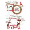 Deja Views - C-Thru - Little Yellow Bicycle - Wonder Wishes Collection - Christmas - Clear Cuts with Glitter Accents - Shapes