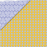 Deja Views - C-Thru - Little Yellow Bicycle - Zinnia Collection - 12 x 12 Double Sided Paper - Orange Dots, CLEARANCE