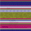 Deja Views - C-Thru - Little Yellow Bicycle - Zinnia Collection - 12 x 12 Glitter Paper - Big Garden Stripe
