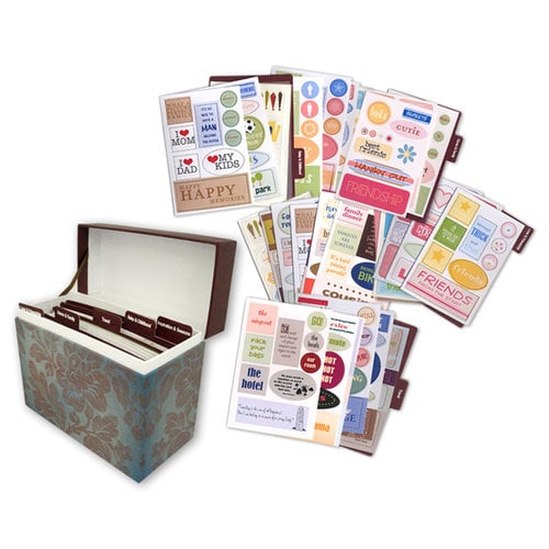 Die Cuts with a View - Recipe Box with Quotes and Sayings and Dividers