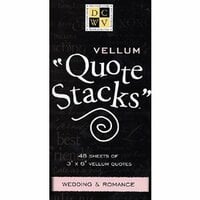 Die Cuts With a View - Vellum Quote Stacks - Wedding and Romance