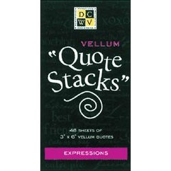 Die Cuts With a View - Vellum Quote Stacks - Expressions, CLEARANCE