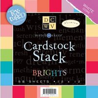 Die Cuts with a View - Cardstock Stack - White Core - Textured - 12x12 - Brights