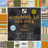 Die Cuts with a View - 12x12 Scrapbook Kit In a Stack - Travel