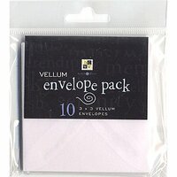 Die Cuts With a View - Vellum Envelope Pack - 3 x 3, CLEARANCE