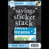 Die Cuts with a View - 4 x 6 Sayings Sticker Stacks - Baby Boy