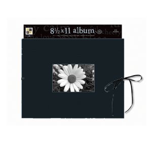 Die Cuts with a View - 8.5x11 Landscape Gift Album - Black