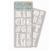 Die Cuts with a View - Old World - Rub On Monograms - White, CLEARANCE