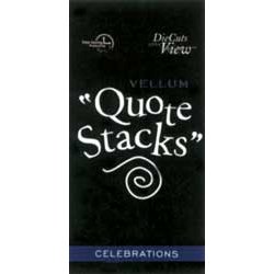 Die Cuts With a View - Vellum Quote Stacks - Celebrations, CLEARANCE