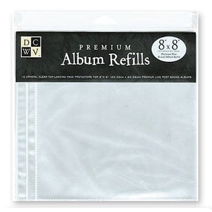 Die Cuts with a View - 8 x 8 Post Album Refills - 10 Pack