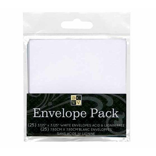 Die Cuts with a View - 3 x 3 Envelope Pack - White