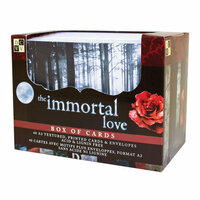 Die Cuts with a View - Box of Cards - Textured Cards and Envelopes - Immortal Love - A2 Size