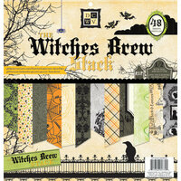 Die Cuts with a View - Witches Brew Collection - Halloween - Foil and Glitter Paper Stack - 12 x 12