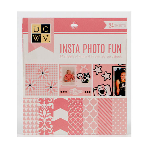 Die Cuts with a View - Insta Photo Fun Collection - Pink Stack - 24 Sheets