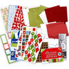 Die Cuts with a View - Christmas - Holiday Card Kit with Envelopes and Embellishments, CLEARANCE