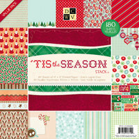 Die Cuts with a View - The 'Tis the Season Collection - Christmas - Paper Stack - 12 x 12