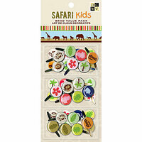 Die Cuts with a View - Safari Kids Collection - Epoxy Brads, CLEARANCE