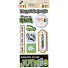 Die Cuts with a View - Safari Kids Collection - 3 Dimensional Stickers with Foil Accents - Boy Sayings, CLEARANCE