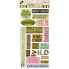 Die Cuts with a View - Safari Kids Collection - Epoxy Stickers with Glitter Accents - Sayings, CLEARANCE