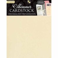 Die Cuts with a View - 8.5 x 11 Shimmer Cardstock Pack - Ivory