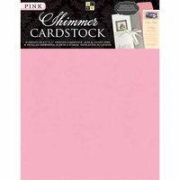Die Cuts with a View - 8.5 x 11 Shimmer Cardstock Pack - Pink