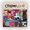 Die Cuts with a View - The Colorful Life Collection - Glittered Chipboard Box of Embellishment Pieces
