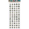 Die Cuts with a View - The Colorful Life Collection - Epoxy Stickers with Glitter Accents - Alphabet
