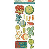 Die Cuts with a View - Cafe Mediterranean Collection - 3 Dimensional Chipboard Stickers - Cafe