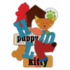 Die Cuts With A View - Pets Collection - Chipboard Box - Shapes and Letters - 100 Pieces, CLEARANCE