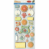 Die Cuts with a View - Citrus Collection - Glittered Chipboard Sticker Sheet