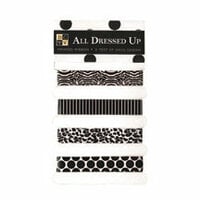 Die Cuts with a View - All Dressed Up Collection - Self-Adhesive Ribbon - Black Tie