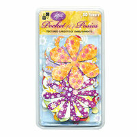 Die Cuts with a View - Pocket Full of Posies - Textured Cardstock Embellishments, CLEARANCE