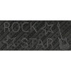 Die Cuts with a View - Rock Star Collection - Rhinestone Words - Rock Star, CLEARANCE