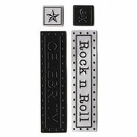 Die Cuts with a View - Rock Star Collection - Metal Plaques - Rock, CLEARANCE