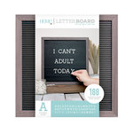 Die Cuts with a View - Letter Board - Silver Walnut Frame with Black - 12 x 12