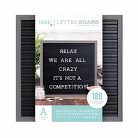 Die Cuts with a View - Letter Board - Silver Walnut Frame with Black - 16 x 16