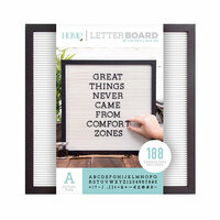 Die Cuts with a View - Letter Board - Black Frame with White - 16 x 16