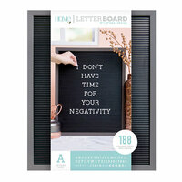 Die Cuts with a View - Letter Board - Silver Walnut Frame with Black - 16 x 20