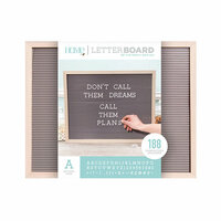 Die Cuts with a View - Letter Board - Oak Frame with Gray - 20 x 16