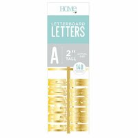 Die Cuts with a View - Letter Board - Letter Packs - 2 Inches - Gold