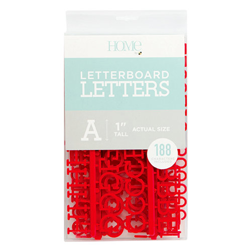 Die Cuts with a View - Letter Board - Letter Packs - 1 Inch - Red