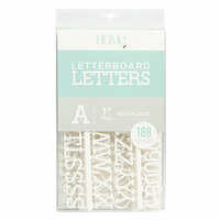 Die Cuts with a View - Letter Board - Letter Packs - 1 Inch - White
